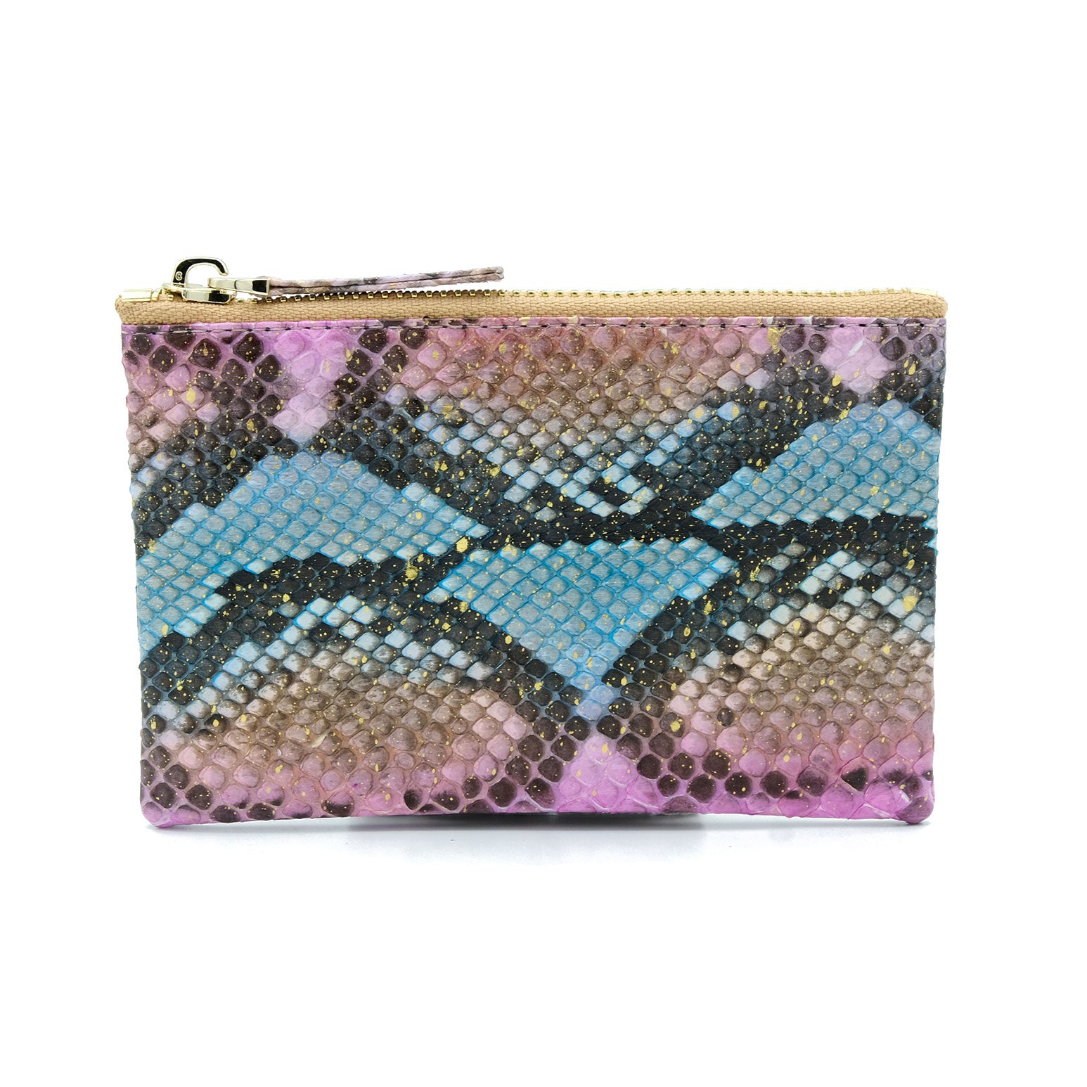 Snakeskin & Python Multicolor Coin Purse or Zip Pouch | Urban Story