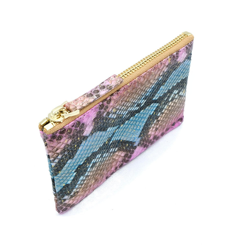 Python Coin Purse Snakeskin & Python Multicolor Coin Purse or Zip Pouch | Urban Story ...